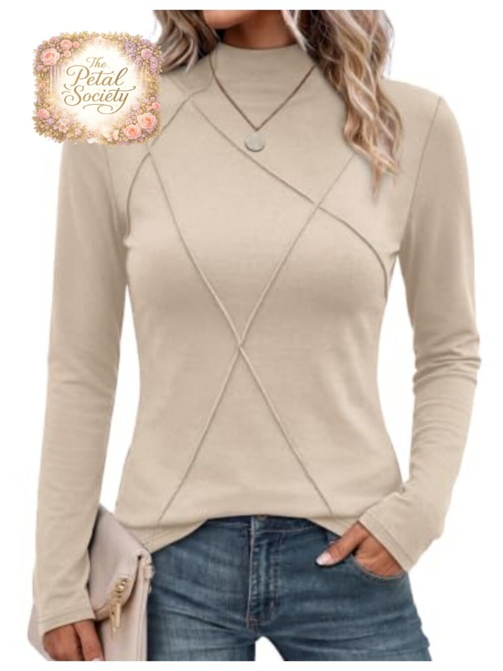 Womens Mock Neck Long Sleeve Slim Fit Stretch Top Casual Layering Shirt